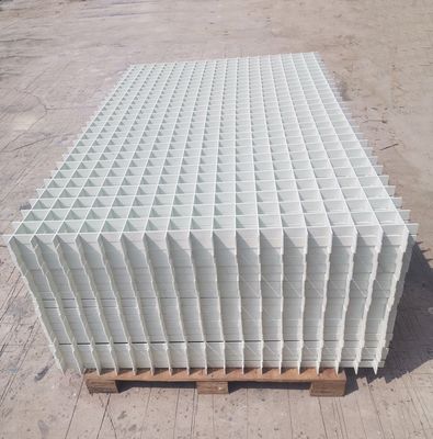 부드러운 표면 FRP 천장 그리드 유리섬유 서스펜딩 천장 그리드 80mm 100mm Mesh