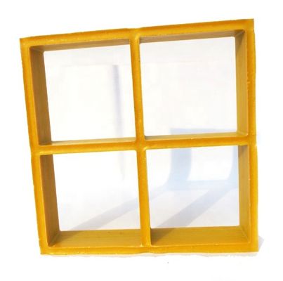 절단 서비스 50x50mm 큰 망 FRP 격자 울타리 유리섬유 공기 환기 격자