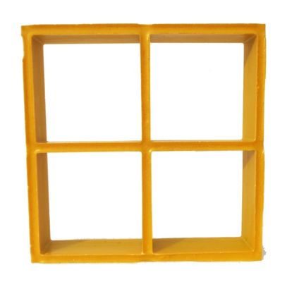 절단 서비스 50x50mm 큰 망 FRP 격자 울타리 유리섬유 공기 환기 격자