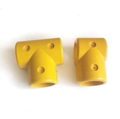 산업형 50mm FRP 핸들 / 울타리 시스템 GRP 핸들 액세서리 클램프 T 장착 크로스 티