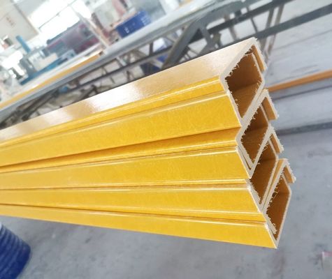 부드러운 70mm 80mm FRP 채널 프로필 단열된 사다리 프로필 유리섬유 복합 채널 빔