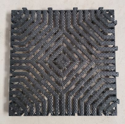 40x40x3.0cm 두꺼운 PP 플라스틱 융합 매트 실내 차 세탁 가리지 바닥 덮개