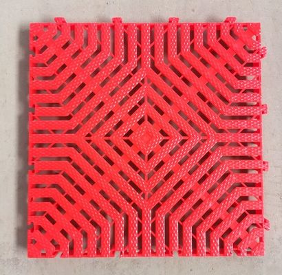 40x40x3.0cm 두꺼운 PP 플라스틱 융합 매트 실내 차 세탁 가리지 바닥 덮개