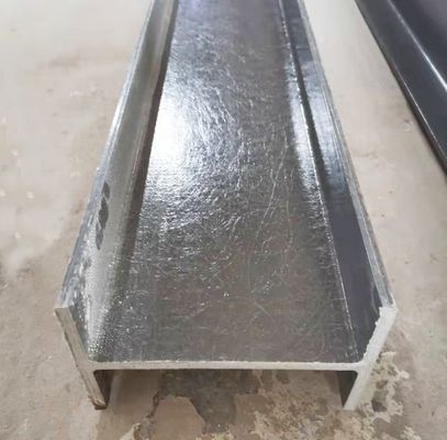 부드러운 6m Span GRP FRP 지붕 패널 지원 프레임을위한 플라스틱 Purlin 높은 부하 용량