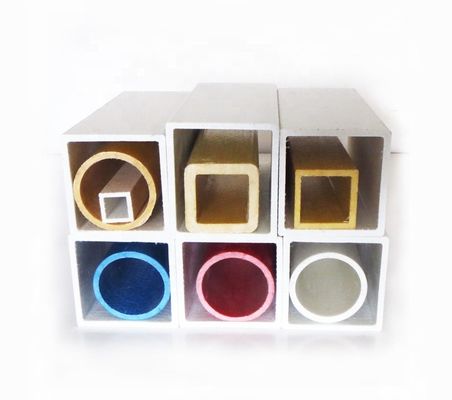 30mm 38mm 44mm 50mm 펄트루드 GFRP FRP 퀘어 파이프 견고하고 오래 지속되는 구조