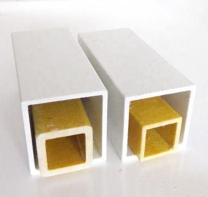 30mm 38mm 44mm 50mm 펄트루드 GFRP FRP 퀘어 파이프 견고하고 오래 지속되는 구조