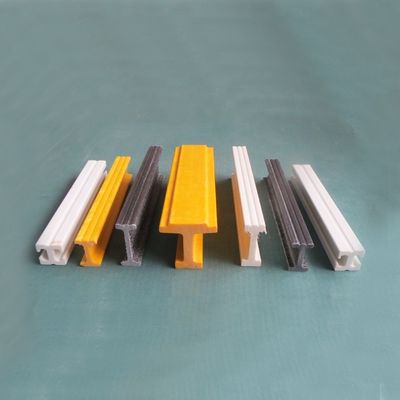 부드러운 25mm 38mm 50mm 110mm 구조 유리 섬유 복합 I 빔 FRP I 바 프로파일