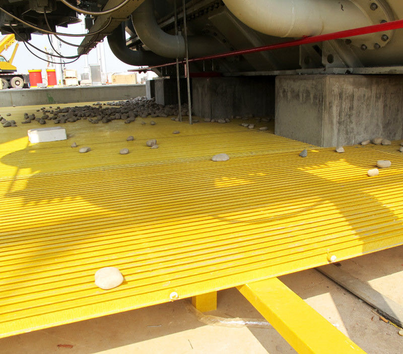 자르는 FRP Grating Walkway 유리섬유 펄트루션에 대한 부식 저항 솔루션